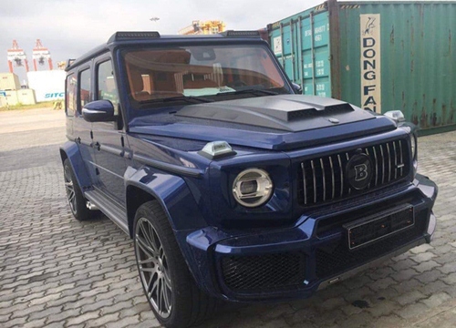 Khui công Mercedes-AMG G63 độ Brabus thứ 3 về Việt Nam, nội thất màu cam xanh độc nhất vô nhị