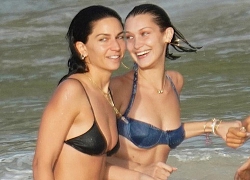 Bella Hadid khoe dáng siêu mẫu hot nhất thế giới trong kỳ nghỉ đón năm mới