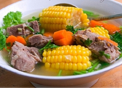 Cách nấu canh ngô sườn non ngọt vị ngày Tết