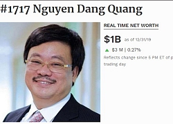 Trước thềm năm mới 2020, Chủ tịch Masan Nguyễn Đăng Quang ngoạn mục quay lại danh sách tỷ phú USD