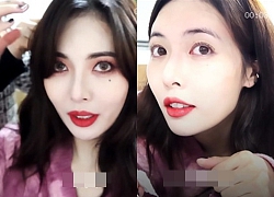 HyunA được khen tới tấp khi khoe quá trình tẩy trang lộ mặt mộc