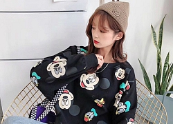 Muốn nổi bật năm Tý không được bỏ qua áo chuột Mickey