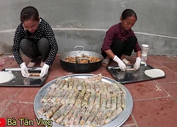 Xem bà Tân Vlog làm mâm bánh đa nem siêu to khổng lồ, ai cũng chỉ mong nhanh đến Tết