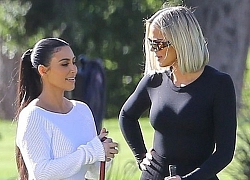 Kim Kardashian xinh đẹp đi chơi golf cùng em gái trong ngày nắng đẹp