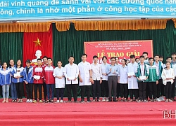 Trao 16 giải nhất phần thi đồng đội Kỳ thi học sinh giỏi lớp 9 ở Hà Tĩnh