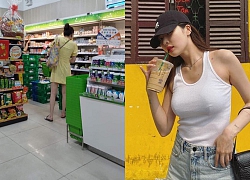 'Nữ hoàng gợi cảm' HyunA mua đồ ăn, uống cà phê ở Việt Nam