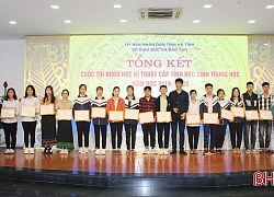 61 dự án đạt giải Cuộc thi Khoa học kỹ thuật Hà Tĩnh