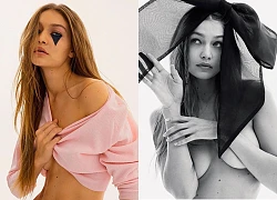 Gigi Hadid cởi áo bán nude trên Vogue Nga