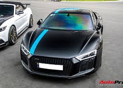 Audi R8 V10 Plus từng của doanh nhân Nguyễn Quốc Cường tiếp tục thay 'áo mới' đón Tết Nguyên đán