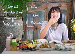 Châu Bùi quá bí tính từ khi lần đầu làm video mukbang 10 món chay