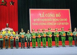 Công an tỉnh Quảng Nam điều động cán bộ tăng cường cấp huyện