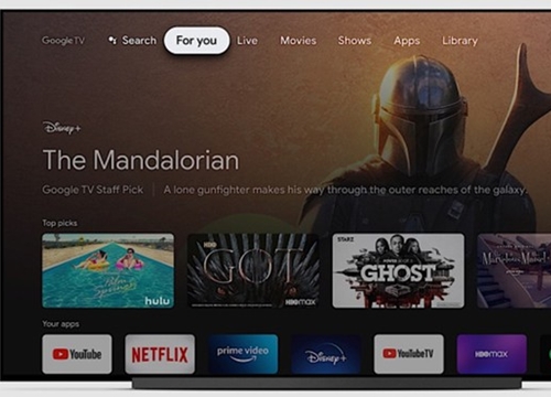 Google TV trở lại, chạy trên Android TV