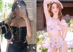 Ngọc Trinh "bức tử" vòng 1 như sắp tràn ra ngoài, công nhận là sexy nhưng nhìn sao cũng thấy hơi... cực!