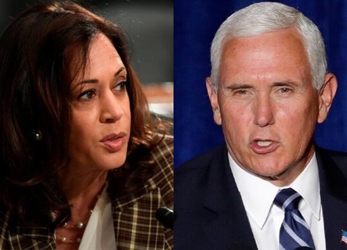 Pence và Harris ngồi cách nhau gần 4 m khi tranh luận