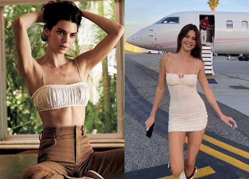 "Siêu mẫu đắt giá" Kendall Jenner thu về 12 triệu view với clip 10s khoe body, ai dè fan chỉ dán mắt vào phi cơ đằng sau