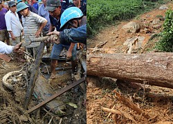 Đường vẫn chưa thông, xe chưa thể vào xã Trà Leng ứng cứu