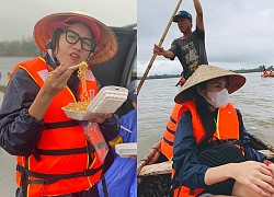 Sao Việt vất vả khi đi cứu trợ miền Trung