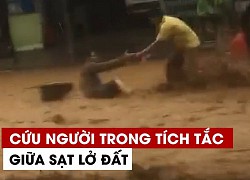 Video: Khoảnh khắc với tay cứu người cảm động giữa dòng lũ quét ở Quảng Nam
