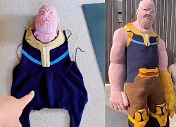 Cô gái tự làm gấu bông Thanos khổng lồ