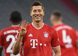 Lewandowski lập &#8216;poker&#8217; giải cứu Bayern Munich