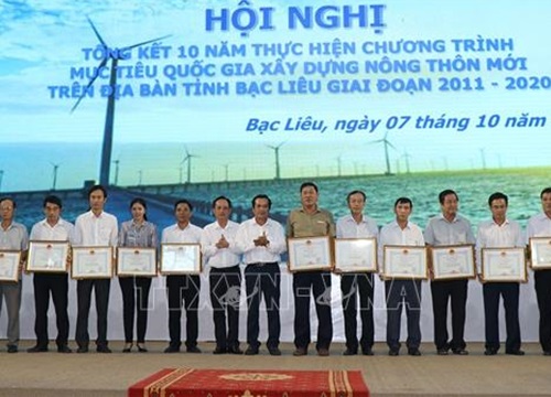 Bạc Liêu có 100% xã đạt chuẩn nông thôn mới