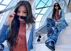 Jennie (BLACKPINK) khoe ảnh khoe style "ngầu đét", dân tình lại dán mắt vào background toà nhà siêu dị mới của YG