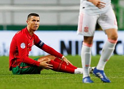 Ronaldo ra nghỉ sớm trong trận hòa của Bồ Đào Nha trước Tây Ban Nha