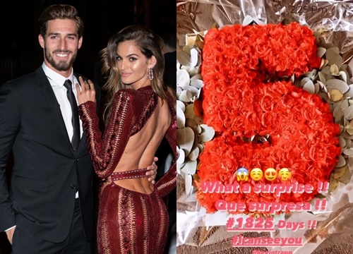 Siêu mẫu Izabel Goulart kỷ niệm 5 năm yêu Kevin Trapp