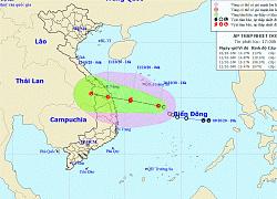 Áp thấp nhiệt đới hướng vào đất liền các tỉnh từ Quảng Nam đến Bình Định