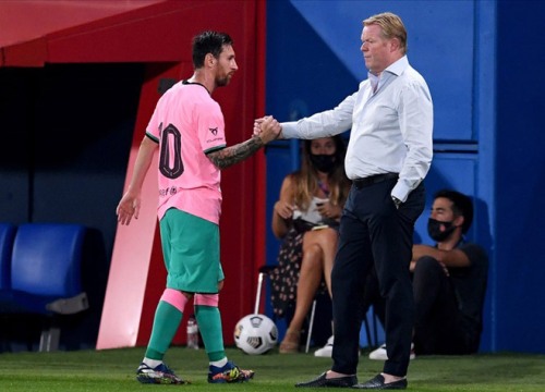 HLV Koeman xóa mâu thuẫn, khen Messi đẳng cấp "gánh team" thượng thừa