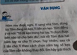 Toán lớp 3: Kẹo nằm ở 1 trong 2 tay Tôm, nhưng Tí chọn 5 lần không trúng, lời giải gây bất ngờ