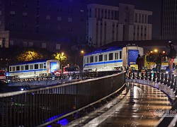 Tàu metro số 1 về tới depot Long Bình