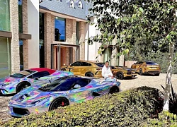 Aubameyang khoe siêu xe Ferrari mạ vàng trị giá 60 tỷ