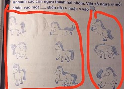 Một bài toán so sánh lớn nhỏ của lớp 1 cũng khiến phụ huynh "xoắn não" đến mức cãi nhau ỏm tỏi, lý do cũng vì đề bài quá lắt léo