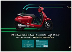 Hướng dẫn sử dụng voucher trị giá 20 triệu đồng khi mua xe VinFast Klara S