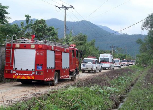 Huy động nhiều lực lượng tham gia tìm kiếm người mất tích tại Thủy Điện Rào Trăng 3