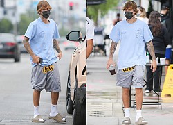 Justin Bieber gây chú ý khi mang dép lê, lái siêu xe ra phố