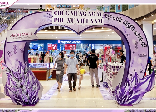 AEON MALL Bình Tân - Điểm đến lý tưởng cho phái đẹp ngày 20/10 với nhiều hoạt động đặc sắc