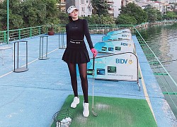 Gái xinh bỏ trăm triệu học chơi golf vì quá mê, khẳng định muốn tìm đại gia chẳng cần phải ra sân