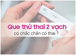 Que thử thai 2 vạch có chắc chắn có thai?