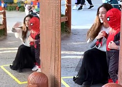 Angelababy lại lẻ bóng đưa con đi chơi, nhan sắc đời thường thế nào mà phải vội che mặt khi bị quay?