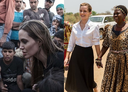 Các sao Hollywood chăm chỉ làm từ thiện, Angelina Jolie 20 năm rong ruổi khắp thế giới