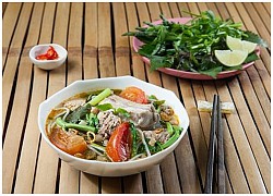 Canh bún sườn riêu cua