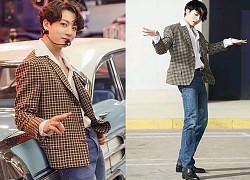 Jung Kook 'chạm trán' từ tiền bối, bạn thân tới mỹ nam Hoa Ngữ khi mặc chiếc áo blazer của Gucci khiến