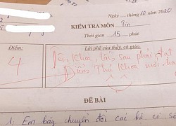 Thầy giáo cho đề kiểm tra cực khó, học trò khóc ròng nhưng lại cười ngay vì loạt lời phê cưng xỉu