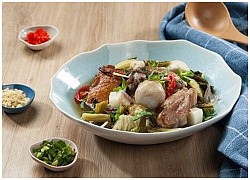 Vịt om dưa cải khoai sọ