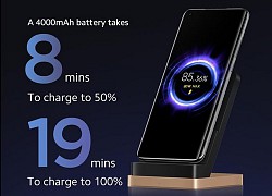 Xiaomi ra mắt công nghệ sạc không dây 80W nhanh nhất thế giới: Sạc đầy pin 4000mAh chỉ trong 19 phút