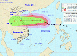 3 giờ qua, bão số 8 ít di chuyển