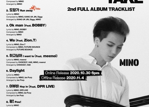 Album "TAKE" của Mino (Winner): Tự sáng tác toàn bộ 12 ca khúc, bộ đôi MOBB chính thức tái hợp