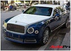 Bắt gặp Bentley Mulsanne EWB hai tông màu độc nhất Việt Nam trên đường phố Hà Nội